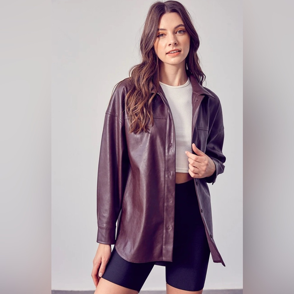 Women's Brown Leather Jacket